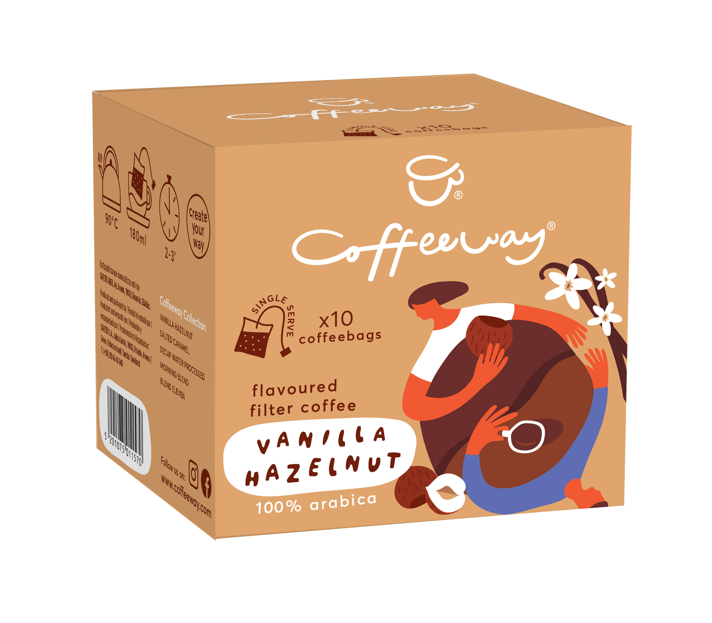 Coffeebags Vanilla Hazelnut - Box